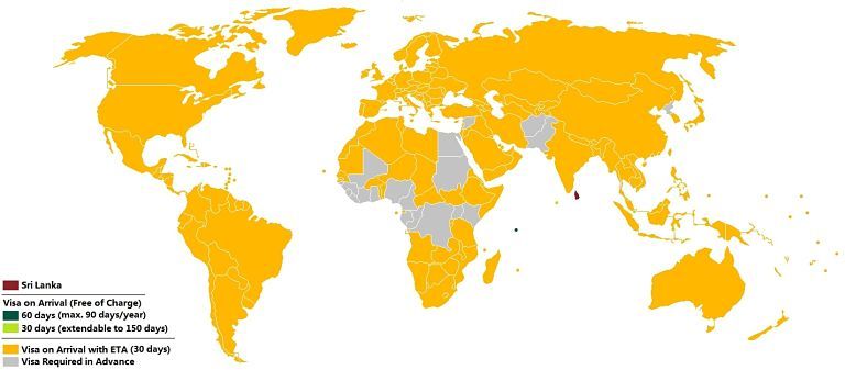 Sri Lanka Visa Policy 2